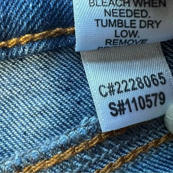 C Est. 1946 Colorblock Patchwork Raw Hem Flare Jeans