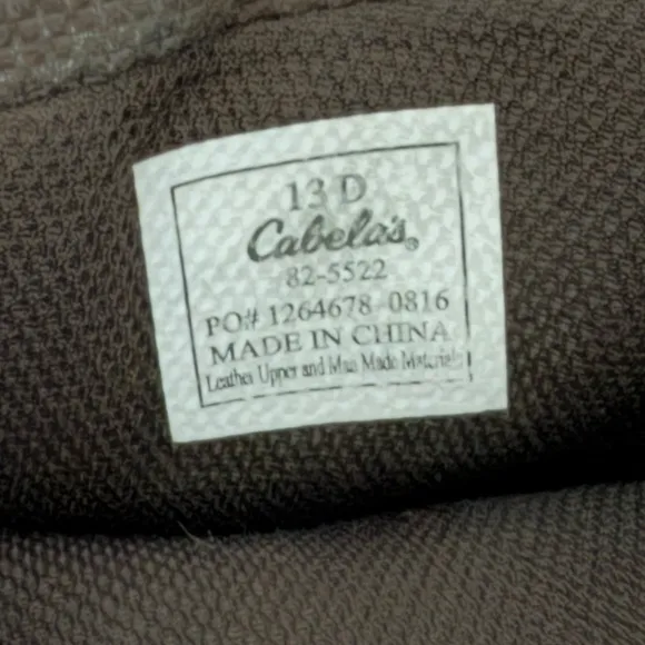 Cabela’s Pinedale Round Toe Boots 13D