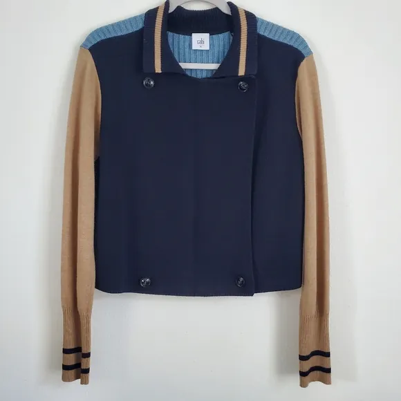 Cabi Turn Back Colorblock Cardigan Jacket #3703 Size M