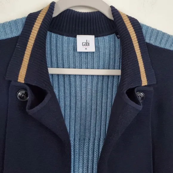 Cabi Turn Back Colorblock Cardigan Jacket #3703 Size M