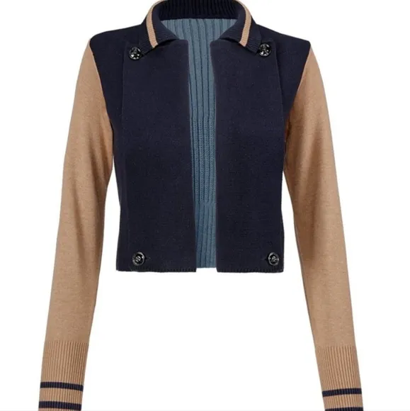 Cabi Turn Back Colorblock Cardigan Jacket #3703 Size M