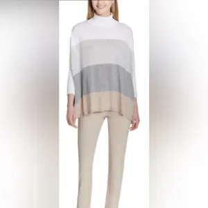 Calvin Klein Sweater Sz S/M Oversized Dolman Sleeves Holidays Special Events