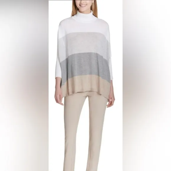 Calvin Klein Sweater Sz S/M Oversized Dolman Sleeves Holidays Special Events