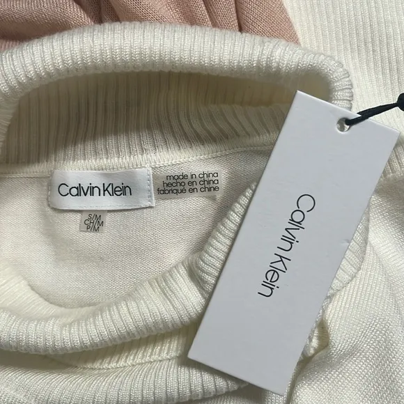 Calvin Klein Sweater Sz S/M Oversized Dolman Sleeves Holidays Special Events