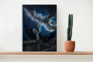 CANVAS LIMITED EDITION Ofrenda Signed Fine Art Print| Sahumadora| Aztec Goddess| Mexica Art| Indigenous Art| Danza Azteca | Altar Art| Aztec Dance