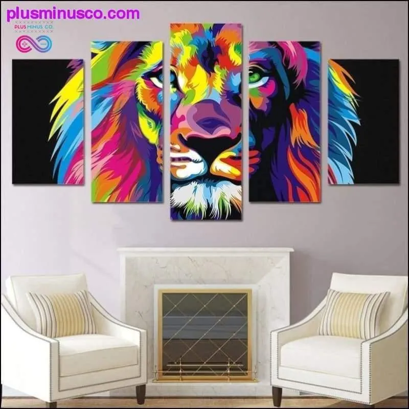 Canvas Posters Home Decor Wall Art Framework 5 Pieces