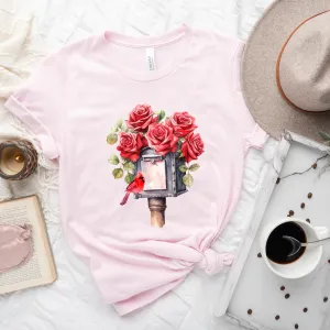 Cardinal Mailbox Pink Graphic Tee