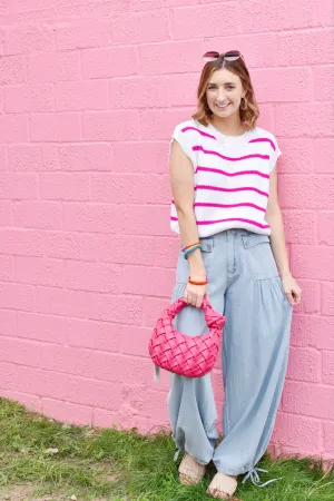 Casually Cool Light Denim Chambray Jogger