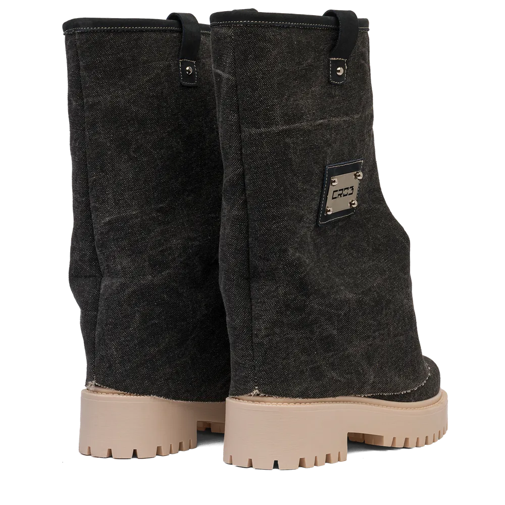 CHUNKY – Denim Boots Black