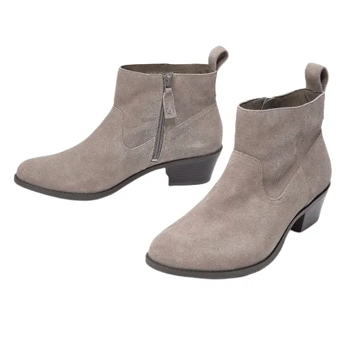 Chunky Heel Round Toe Martin Boots