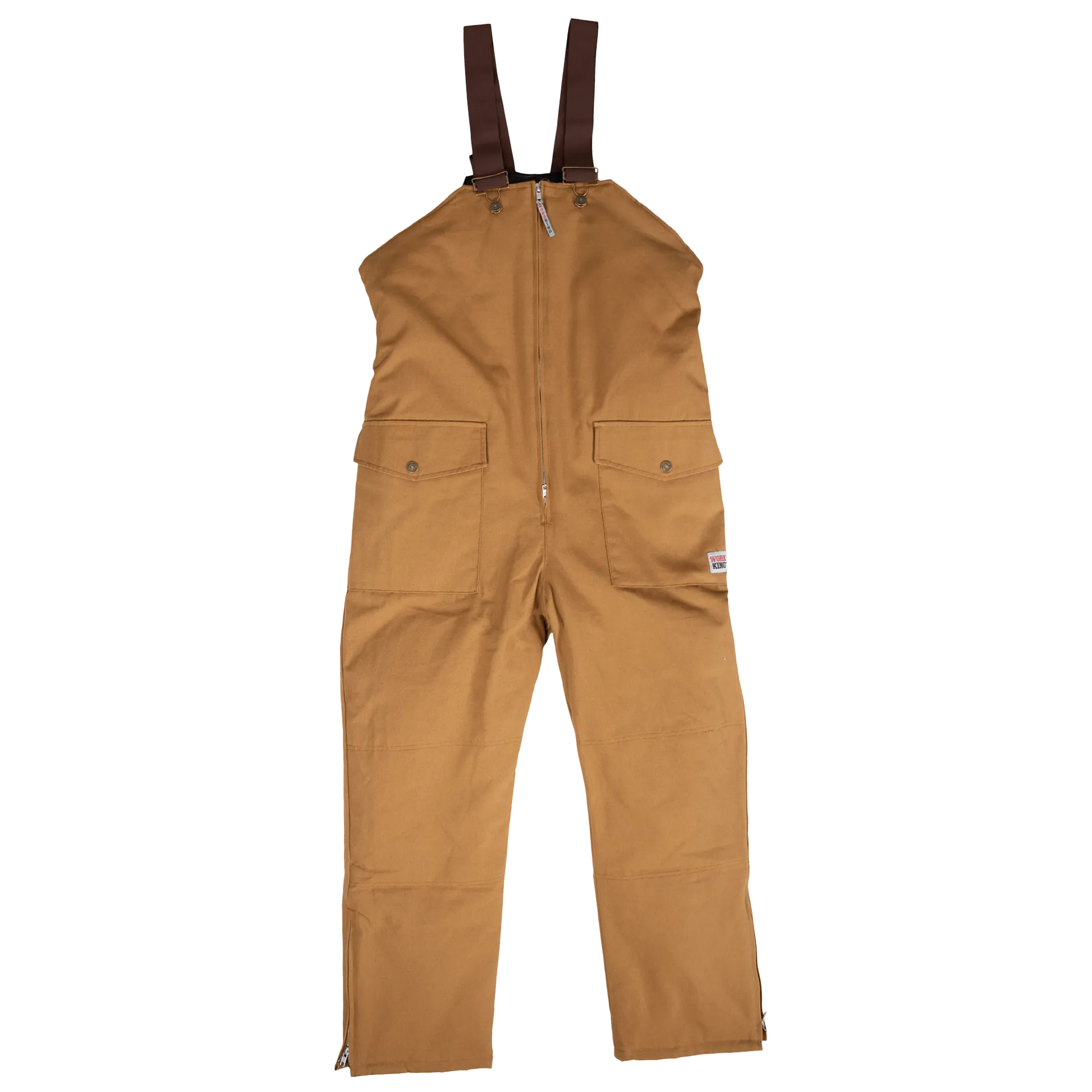 CL7930-L-Brown Work King Bib Overall Insulated