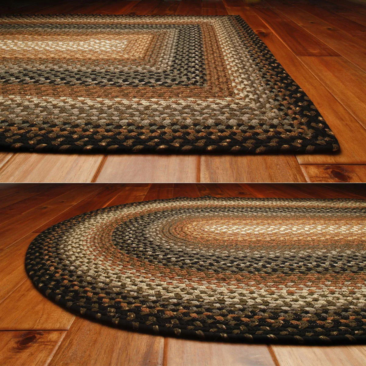 Cocoa Bean Cotton Braided Rug