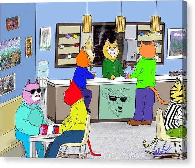 Coffee Cats - Canvas Print