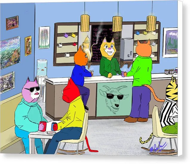 Coffee Cats - Canvas Print