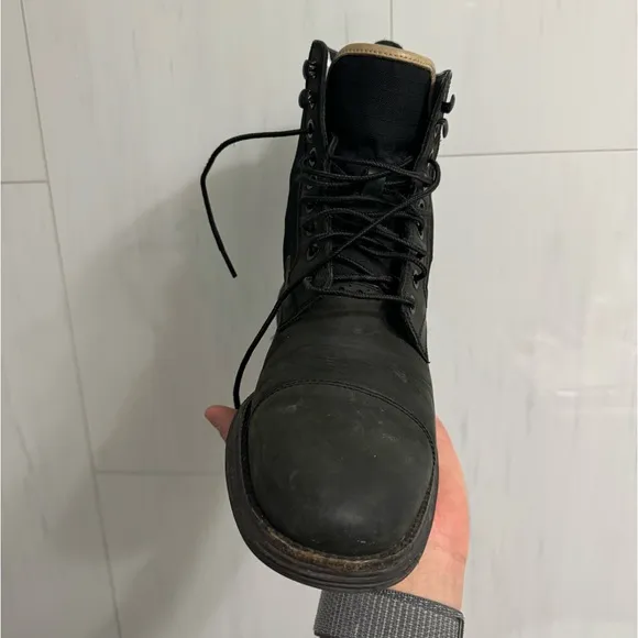 Cole Haan Lunargrand Lace Boots - Black, Size 8.5M