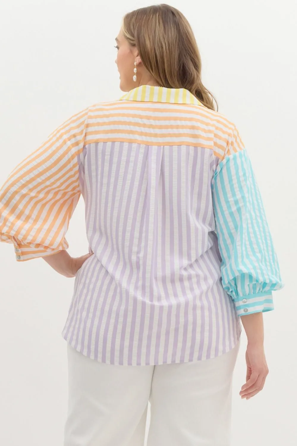 Colorblock Button-Down