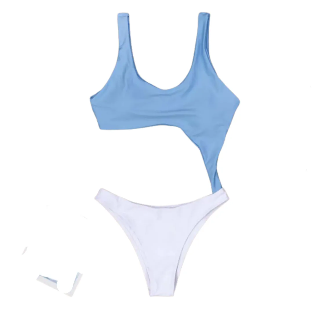 Colorblock Tank Strap Monokini