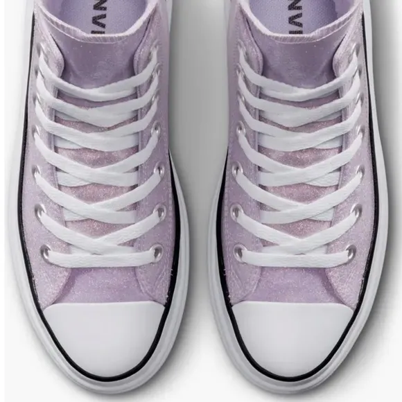 Converse Chuck Lugged Lift Sneakers Hi Synthetic Glitter Women Kids Shoe