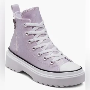 Converse Chuck Lugged Lift Sneakers Hi Synthetic Glitter Women Kids Shoe