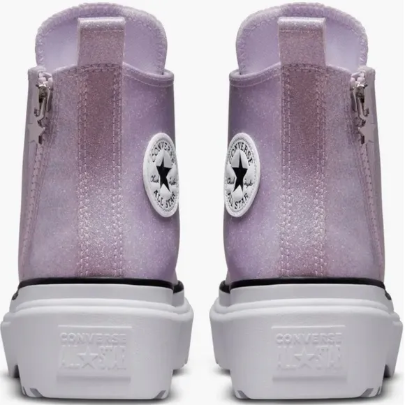 Converse Chuck Lugged Lift Sneakers Hi Synthetic Glitter Women Kids Shoe