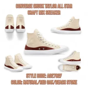 Converse Chuck Taylor All Star Craft Mix Sneakers Shoes US Mens 9 Wns 11