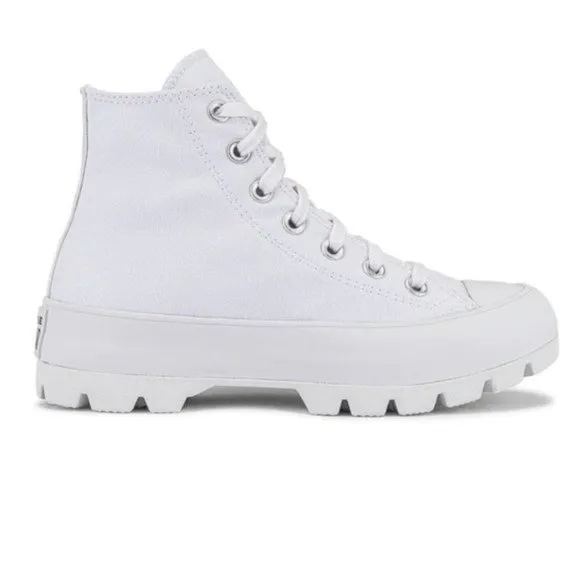 Converse Chuck Taylor All Star Lugged Hi Sneaker in White &amp; Black