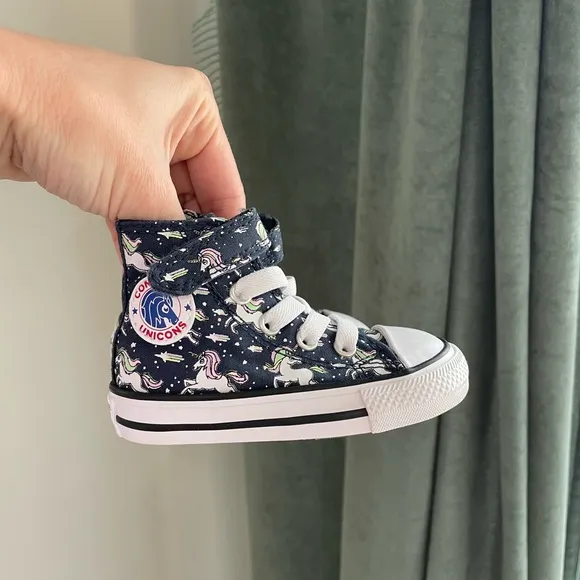 Converse Chuck Taylor High Top Unicorn Toddler Baby Girl Sneakers - Size 4
