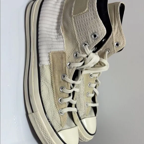 Converse High-Top Sneakers - Cream and White Size 11.5