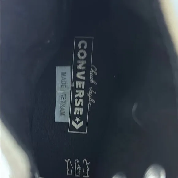Converse High-Top Sneakers - Cream and White Size 11.5