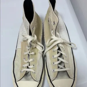 Converse High-Top Sneakers - Cream and White Size 11.5