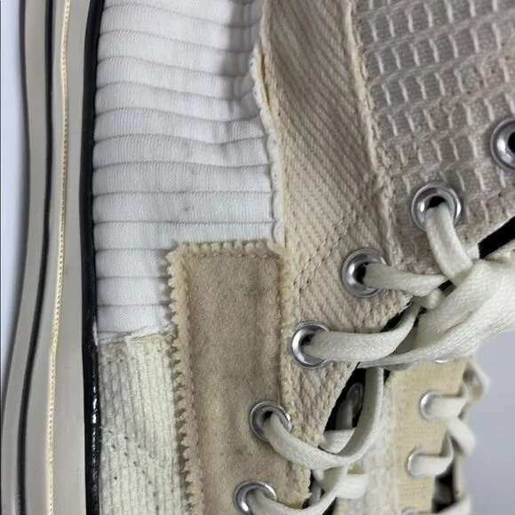 Converse High-Top Sneakers - Cream and White Size 11.5