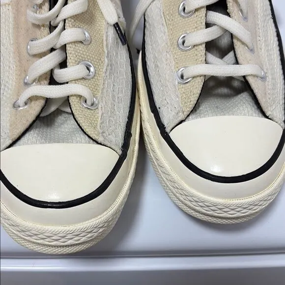 Converse High-Top Sneakers - Cream and White Size 11.5