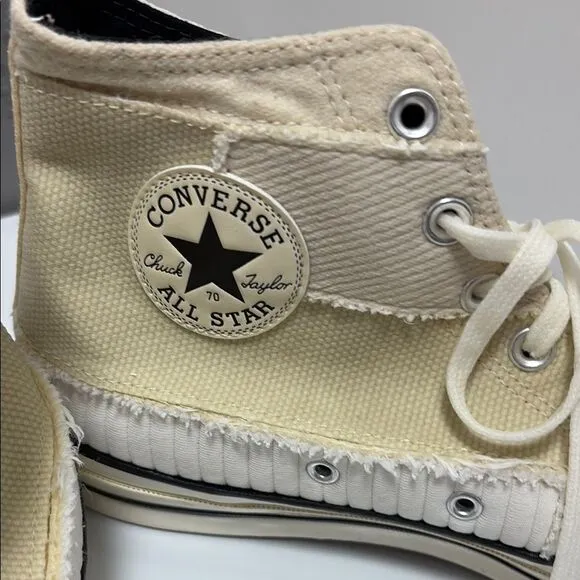 Converse High-Top Sneakers - Cream and White Size 11.5