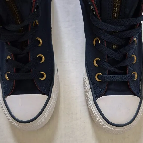 Converse Men's Chuck Taylor All Star MA-1 Zip Hi Trainers 6.5 Navy Blue - NWoB
