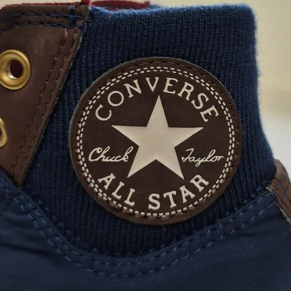 Converse Men's Chuck Taylor All Star MA-1 Zip Hi Trainers 6.5 Navy Blue - NWoB