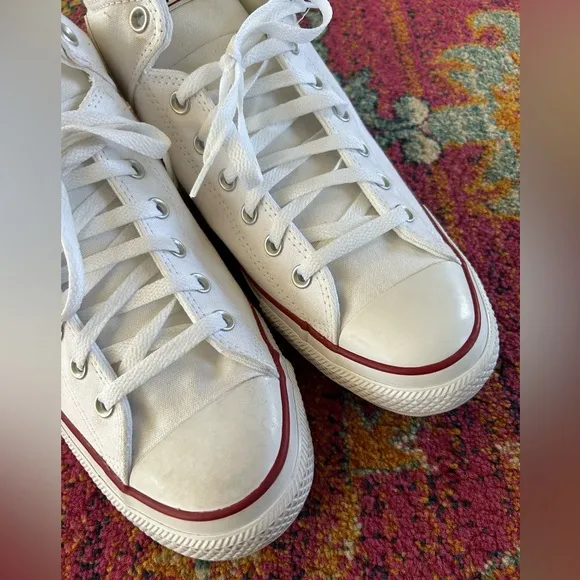 Converse | Men’s white padded ankle All Star High-Top Sneakers, lace up, size 13