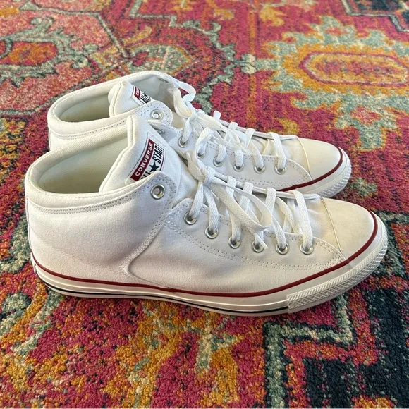 Converse | Men’s white padded ankle All Star High-Top Sneakers, lace up, size 13