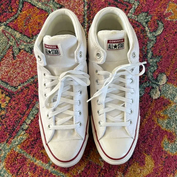 Converse | Men’s white padded ankle All Star High-Top Sneakers, lace up, size 13