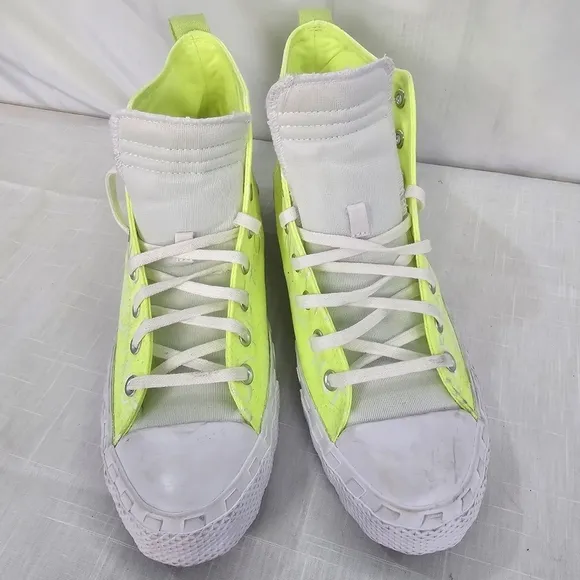 Converse Unt1tl3d Not A Chuck All Star Hi Shoes Sneakers Green Volt