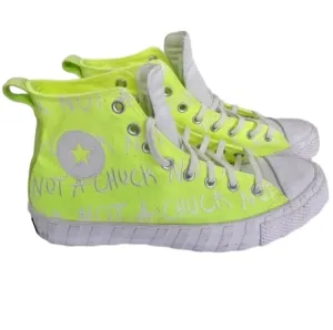 Converse Unt1tl3d Not A Chuck All Star Hi Shoes Sneakers Green Volt