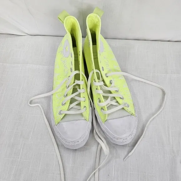 Converse Unt1tl3d Not A Chuck All Star Hi Shoes Sneakers Green Volt