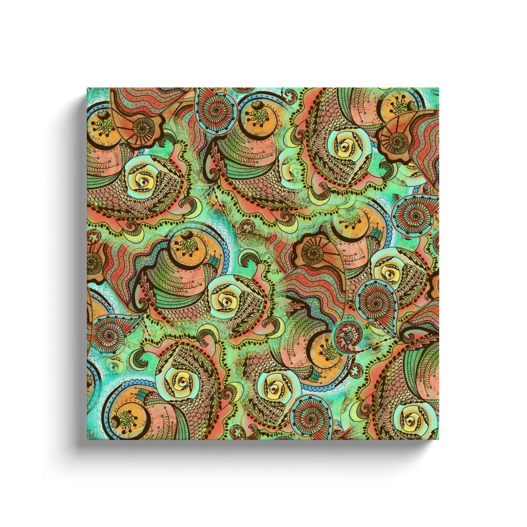 Cornucopia Pattern Canvas Reproductions