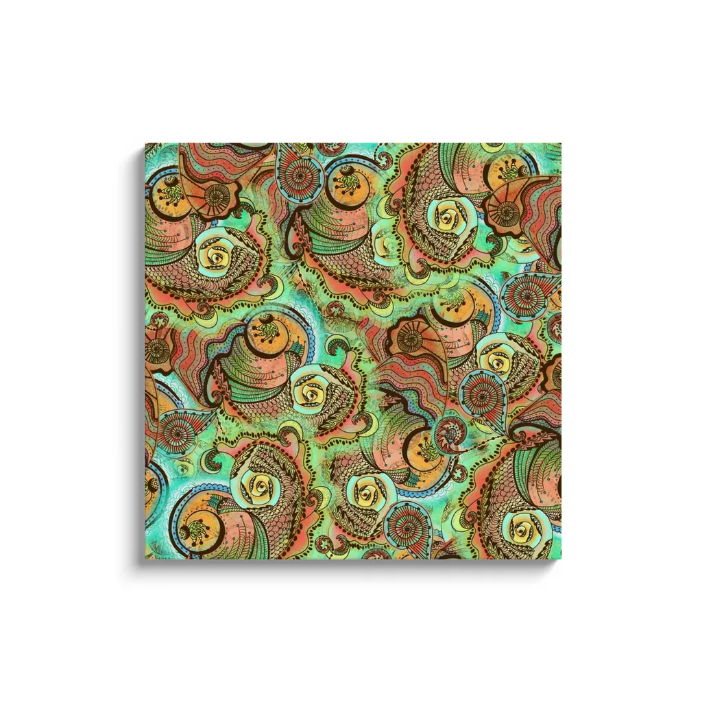 Cornucopia Pattern Canvas Reproductions