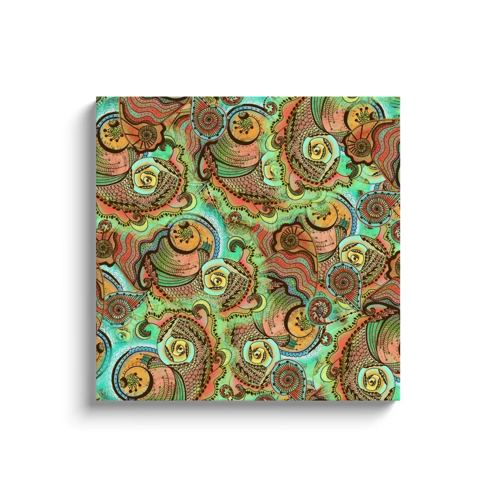Cornucopia Pattern Canvas Reproductions