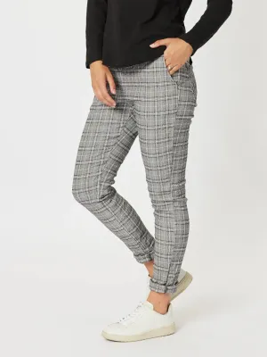 crystal check jogger pant (44351)