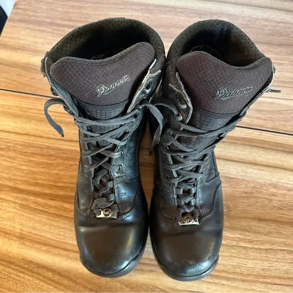 Danner boots Mens 8 Kinetic GTX leather Goretex slip resistant work combat black