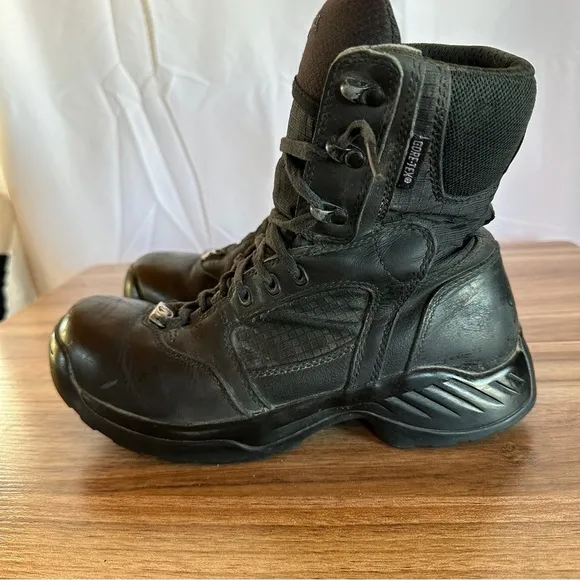Danner boots Mens 8 Kinetic GTX leather Goretex slip resistant work combat black