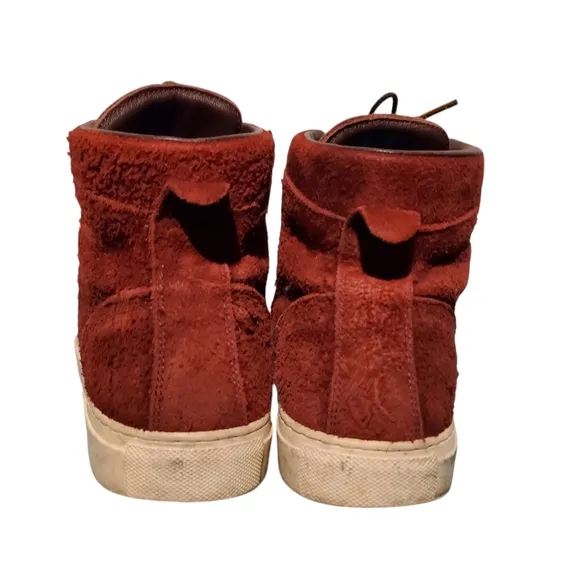Diemme Maroon Leather Lace-Up Ankle Combat Boots Men's Size 10M