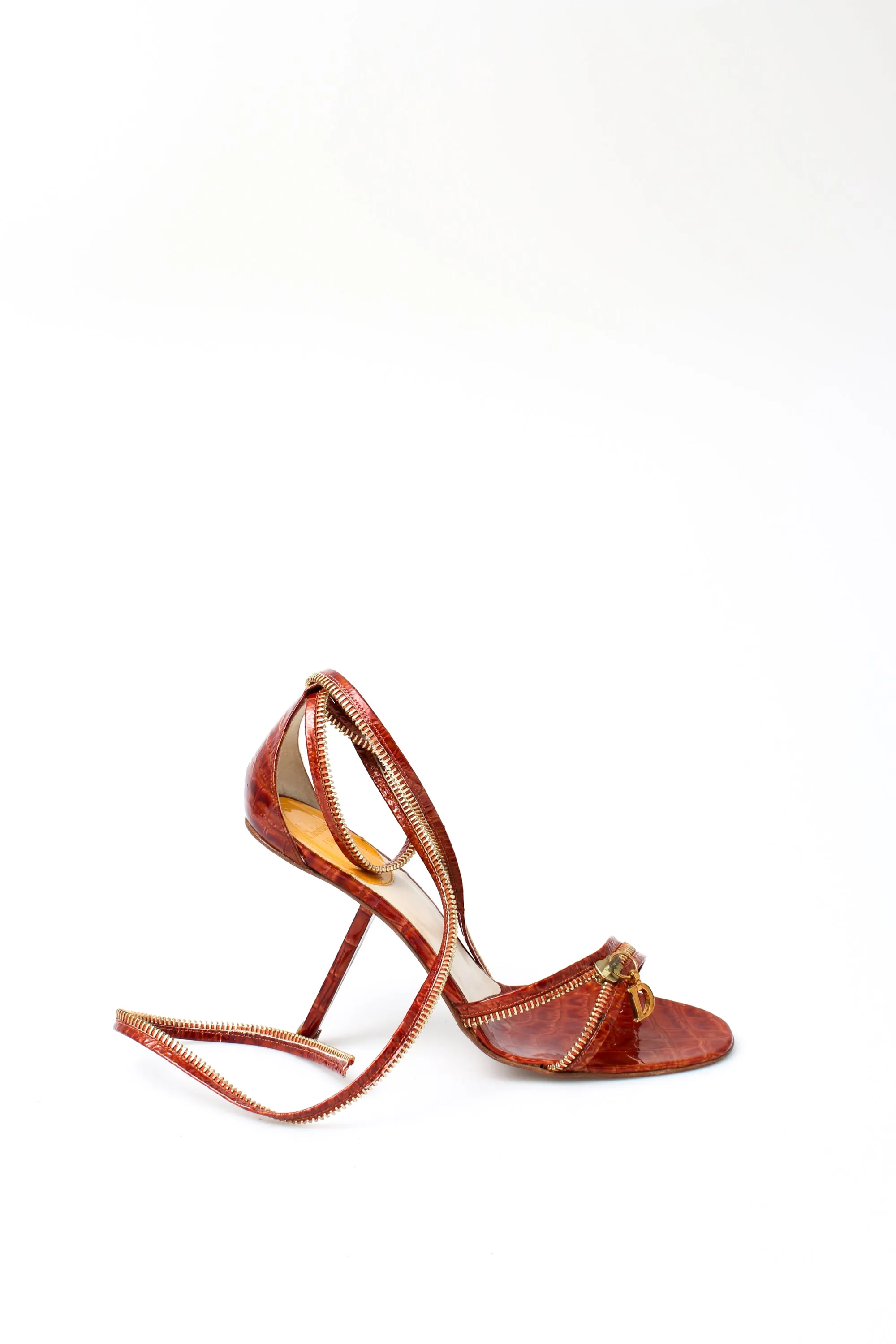 Dior Zip Croc Heels