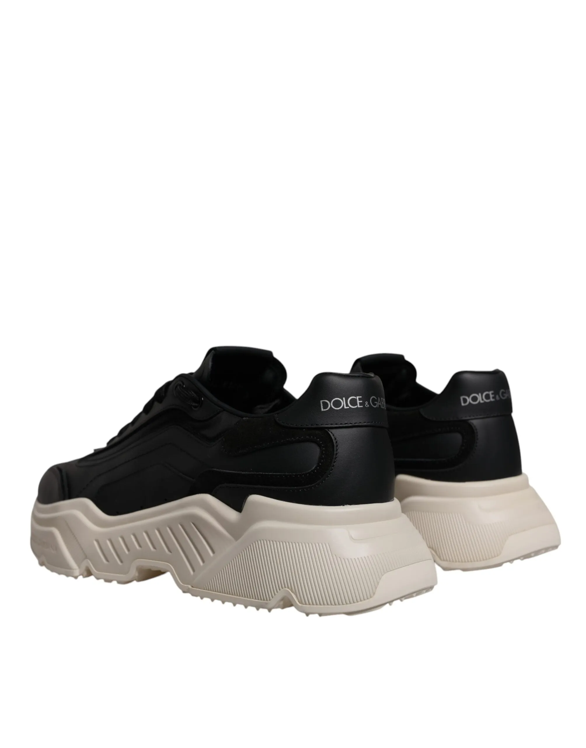 Dolce & Gabbana Black White Daymaster Low Top Sneakers Shoes